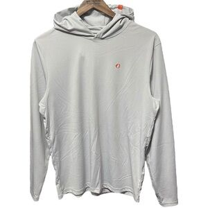 Light Gray Men’s Hooded Long-Sleeve Performance Top